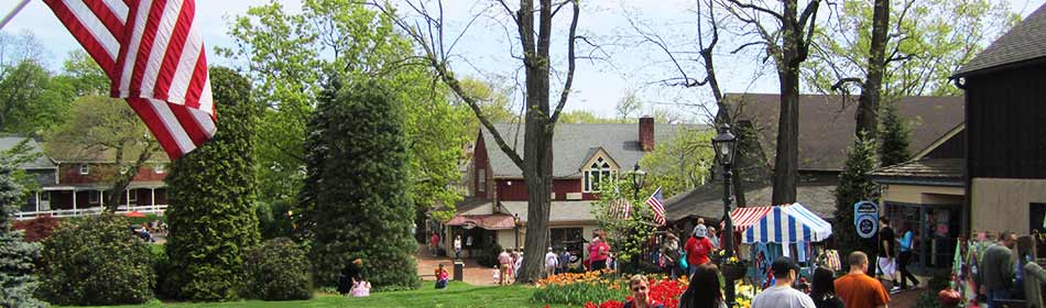 Peddler's Village is a 42-acre, outdoor shopping mall featuring 65 retail shops and merchants, 3 restaurants, a 71 room hotel and a Family Entertainment Center. in the Lansdale, Montgomery County PA area