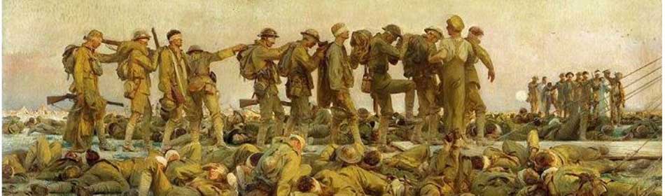 John Singer Sargent - Gassed, 1918 - Oil on canvas - (on display at Imperial War Museum, London, UK) in the Lansdale, Montgomery County PA area